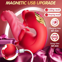 Load image into Gallery viewer, Medusa Kiss 4 in 1 G-spot & Licking Clitoral Vibe