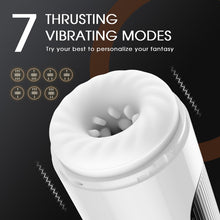 Load image into Gallery viewer, Wearable 7 Thrusting & Vibrating Heating Vocable Multifunctional Masturbator