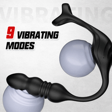 Load image into Gallery viewer, Mike 9 Thrusting&Vibrating Wearable Prostate Prostate with Cock ring