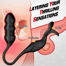 Load image into Gallery viewer, Mike 9 Thrusting&Vibrating Wearable Prostate Prostate with Cock ring