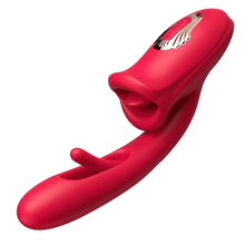 Load image into Gallery viewer, Mouth-Shaped Biting G Spot Soother with Vibration & Flapping