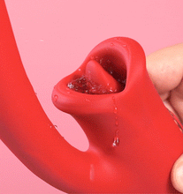 Load image into Gallery viewer, Mouth-Shaped Biting G Spot Soother with Vibration & Flapping
