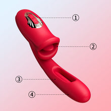 Load image into Gallery viewer, Mouth-Shaped Biting G Spot Soother with Vibration & Flapping