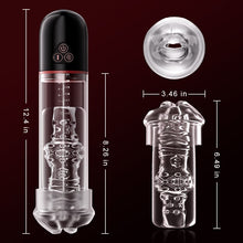 Load image into Gallery viewer, Vibrating & Sucking 2 IN 1 Lips Penis Pumps