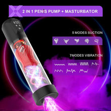 Load image into Gallery viewer, Alexander 7 Vibrating & 5 Sucking Penis Pump Vacuum Suction Male Penis Extender