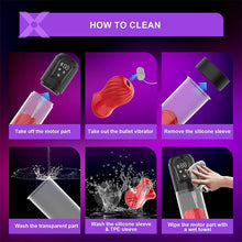 Load image into Gallery viewer, Alexander 7 Vibrating & 5 Sucking Penis Pump Vacuum Suction Male Penis Extender