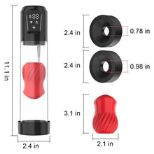 Load image into Gallery viewer, Alexander 7 Vibrating & 5 Sucking Penis Pump Vacuum Suction Male Penis Extender