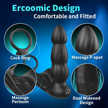 Load image into Gallery viewer, Penelope -3 Thrusting 10 Vibrating Cock Ring Prostate & Perineal Massager