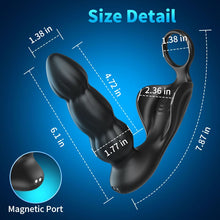 Load image into Gallery viewer, Penelope -3 Thrusting 10 Vibrating Cock Ring Prostate & Perineal Massager