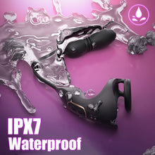 Load image into Gallery viewer, 9 Thrusting & Vibrating Prostate Massager with Dual Cocking Rings Testicular Stimulator