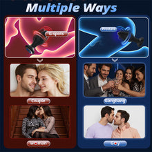 Load image into Gallery viewer, LED Light 360° Rotation & Vibration Remote Control Anal Plug For Solo or Couple