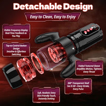 Load image into Gallery viewer, Wine & Beauty Handle Design 9 Thrusting & Rotating 9 Suction Adult Toys Mens Masturbator