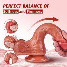 Load image into Gallery viewer, Simulated Ejaculation 8.5 IN Vibrating Dildo Enema Bulb for G-Spot & Anal Prostate Play