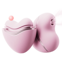 Load image into Gallery viewer, Cutie Heart Clitoral Suction Vibrator with Flapping & Sucking Exchangable