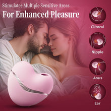 Load image into Gallery viewer, Cutie Heart Clitoral Suction Vibrator with Flapping & Sucking Exchangable