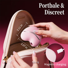 Load image into Gallery viewer, Cutie Heart Clitoral Suction Vibrator with Flapping & Sucking Exchangable