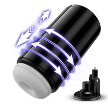 Load image into Gallery viewer, Lightspeed - 4 in 1 Masturbator Cup 7 Thrutings & 7 Rotatings Suction Cup Mount Magnetic Inner Liner