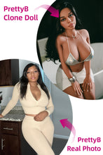 Load image into Gallery viewer, US Stock - YAMIEE Unique Design 162cm K25 Clone Content Creator PrettyB Silicone Head TPE Body PrettyB3000 Sex Doll (Free 2ND Head)