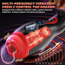 Load image into Gallery viewer, Male Masturbator Mens Sex Toys - Phone Holder Penis Pump Male Sex Toys with 9 Sucking & 9 Vibrating with APP Control, Heating Adult Toys Blowjob Machine, LCD Display Stroker Vibrator Sex Toys for Men