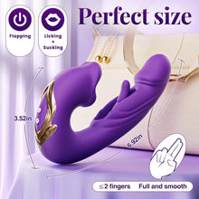 Load image into Gallery viewer, 7x Flapping & Licking 3 in 1 G Spot Vibrator Dildo