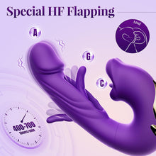 Load image into Gallery viewer, 7x Flapping & Licking 3 in 1 G Spot Vibrator Dildo