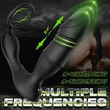 Load image into Gallery viewer, APP/Controller & 9-Telescopic /Vibration & Cock Rings Prostate Massager