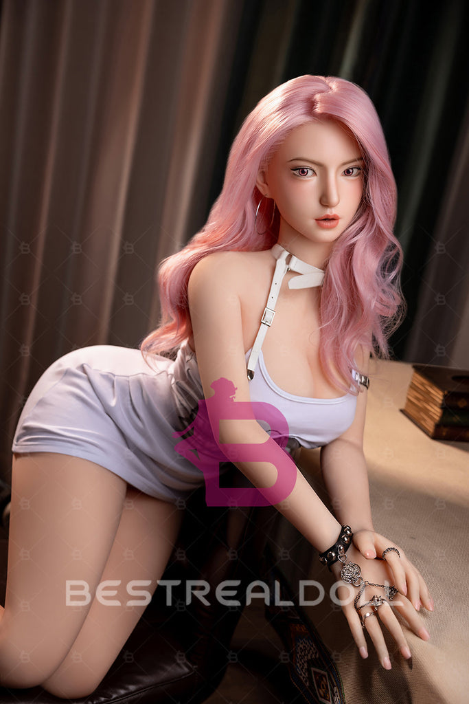 US Stock - YAMIEE Rylee 163cm Unique Design Silicone ROS Head Sex Doll TPE Body Movable Jaw Adult Oral Sex Love Doll