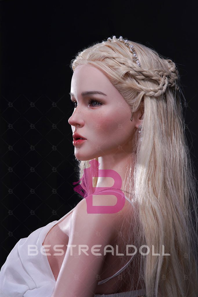 US Stock - YAMIEE Suki Plus 158cm SNK20 Unique Design Silicone ROS Head Sex Doll TPE Body Movable Jaw Adult Love Doll