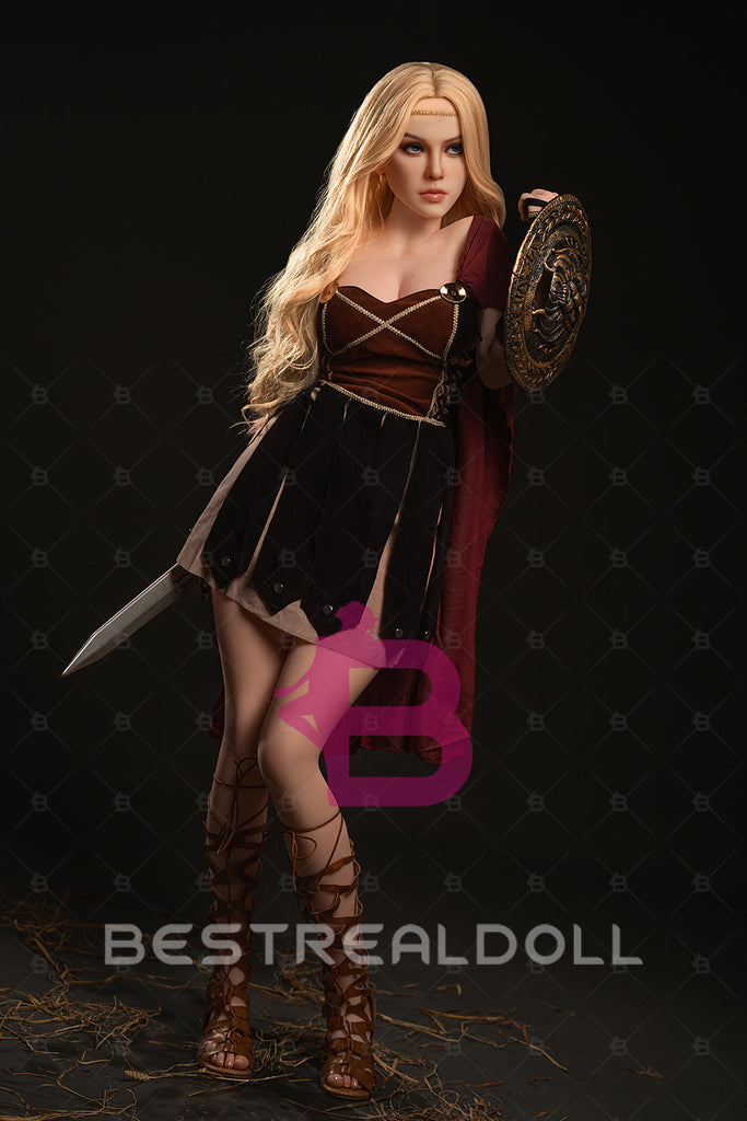 US Stock - YAMIEE Lux 164cm K35 Unqiue Design TPE Sex Doll Medium Boobs Blonde Lady Adult Love Doll (Free 2ND Head)