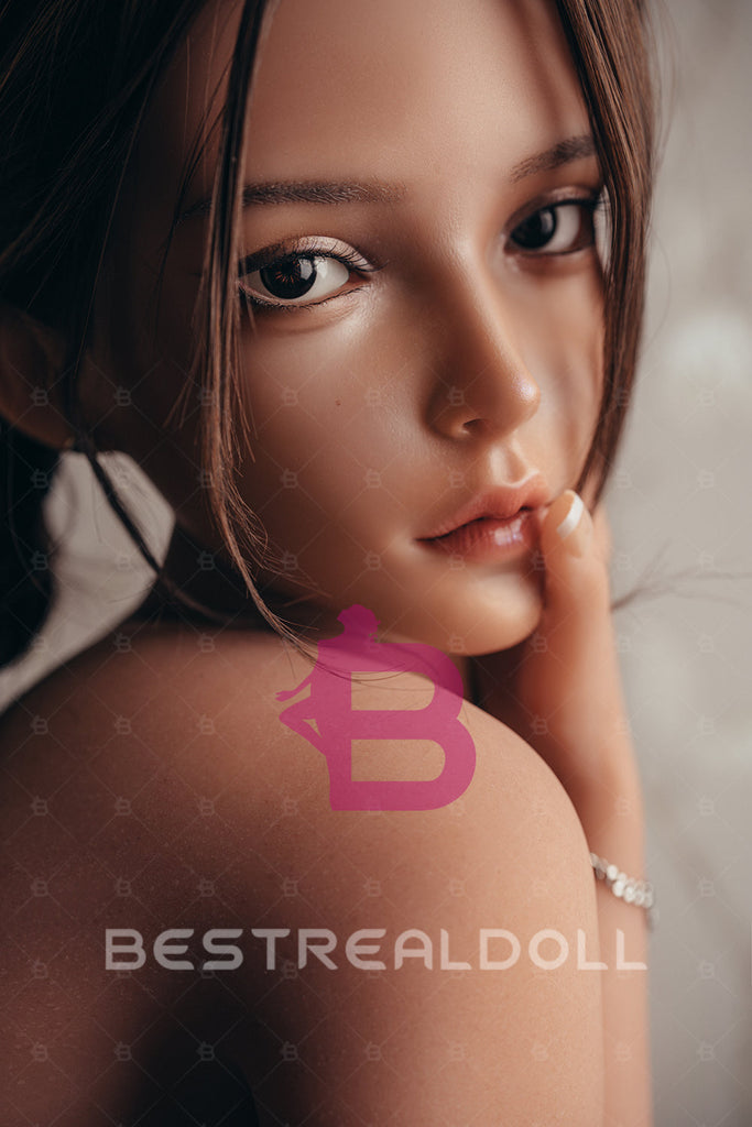 US Stock - YAMIEE Carlee Plus K29 Silicone Head Jelly Breasts Sex Doll Tanned Skin TPE Body Adult Love Doll