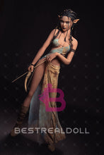 Load image into Gallery viewer, US Stock - YAMIEE Sia Unique Design 157cm #1073E Silicone Head Sex Doll Tanned Skin Small Breasts TPE Body Adult Love Doll