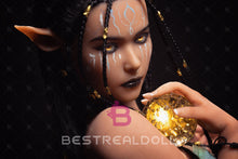 Load image into Gallery viewer, US Stock - YAMIEE Sia Unique Design 157cm #1073E Silicone Head Sex Doll Tanned Skin Small Breasts TPE Body Adult Love Doll