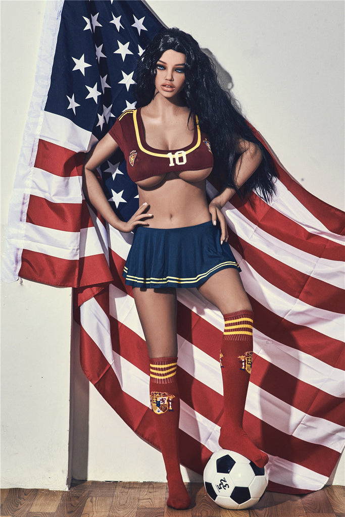 US Stock - Irontechdoll Jane 163cm #56 Head Realistic BBW TPE Sex Doll Football Girl