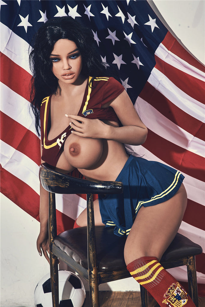 US Stock - Irontechdoll Jane 163cm #56 Head Realistic BBW TPE Sex Doll Football Girl