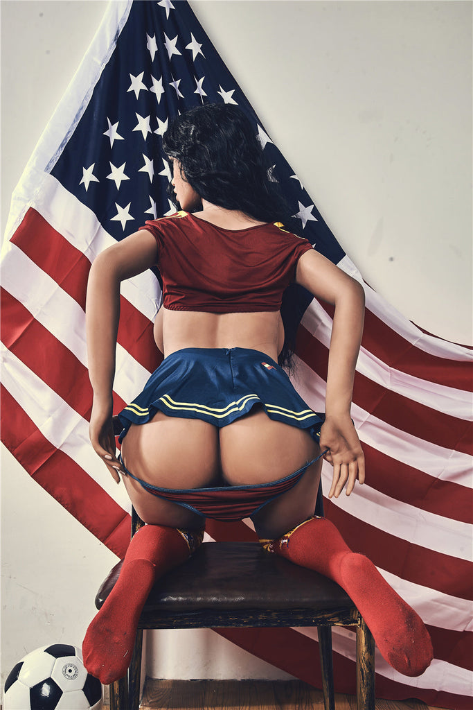 US Stock - Irontechdoll Jane 163cm #56 Head Realistic BBW TPE Sex Doll Football Girl