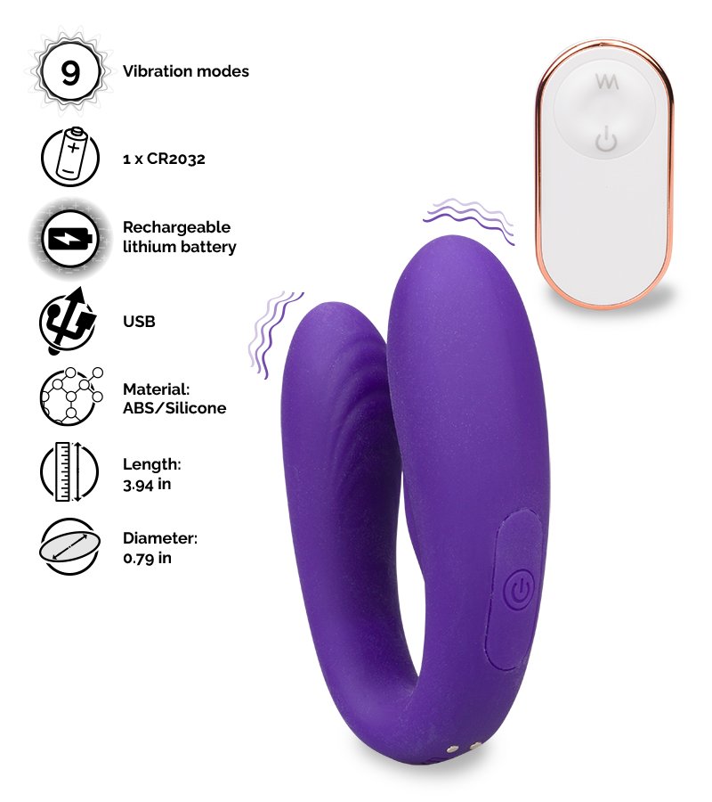 Arrow remote control couple's vibrator