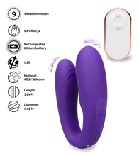Load image into Gallery viewer, Arrow remote control couple's vibrator