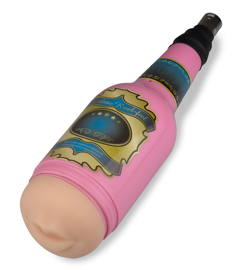 Blow job attachment for sex machine