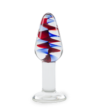 Load image into Gallery viewer, Carousel glass anal plug