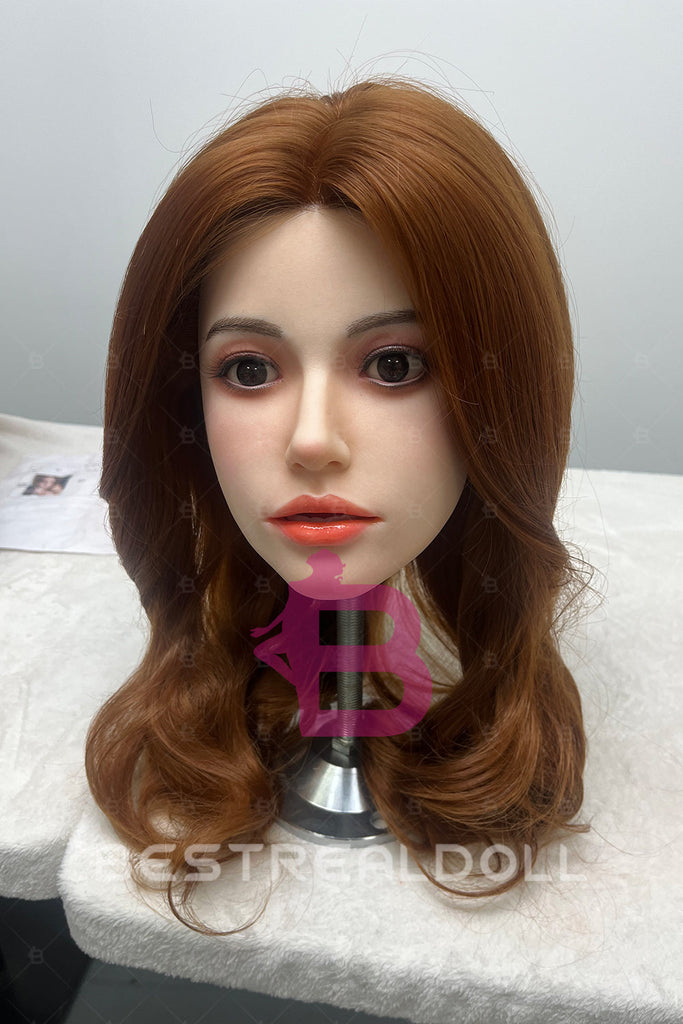 US Stock - RIDMII Jada 164cm 5ft4 K14 Unique Design Silicone ROS Head Sex Doll TPE Body Movable Jaw Oral Sex Adult Love Doll