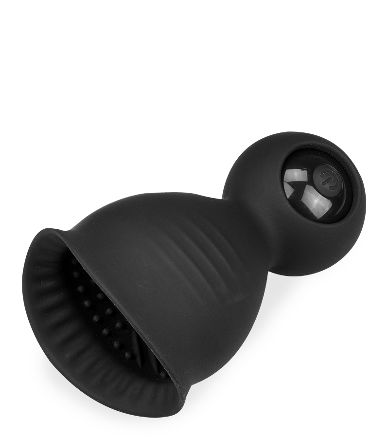 Eddy vibrating penis head massager