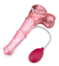 Load image into Gallery viewer, Ejaculating suction-cup horse dildo 8.75 inches
