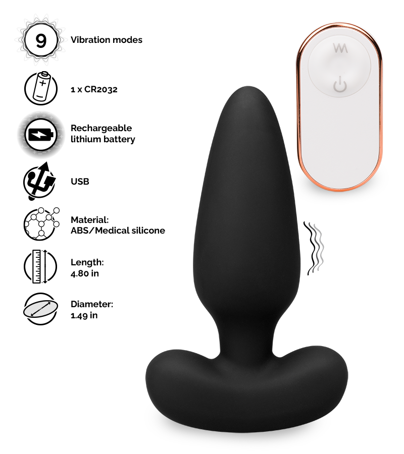 Float remote control vibrating butt plug
