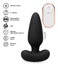 Load image into Gallery viewer, Float remote control vibrating butt plug