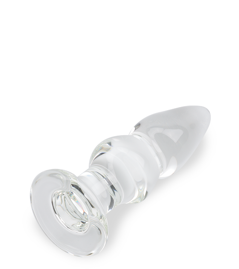 Gloss glass butt plug