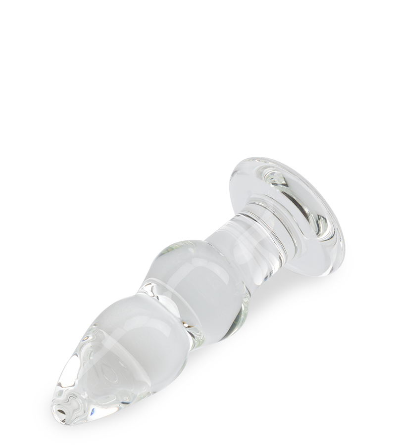 Gloss glass butt plug