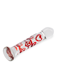 Load image into Gallery viewer, Heart Bubble glass dildo