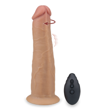 Load image into Gallery viewer, Jim rotating and vibrating suction-cup dildo 7.75 inches