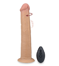 Load image into Gallery viewer, Jim rotating and vibrating suction cup dildo 9.75 inches