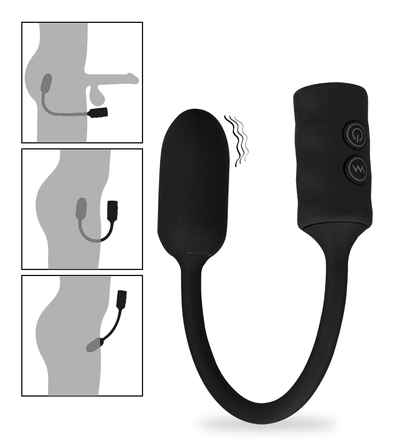 Looping remote-controlled vibrating stimulator